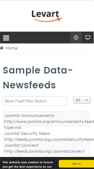News feeds presentation (com_newsfeeds)